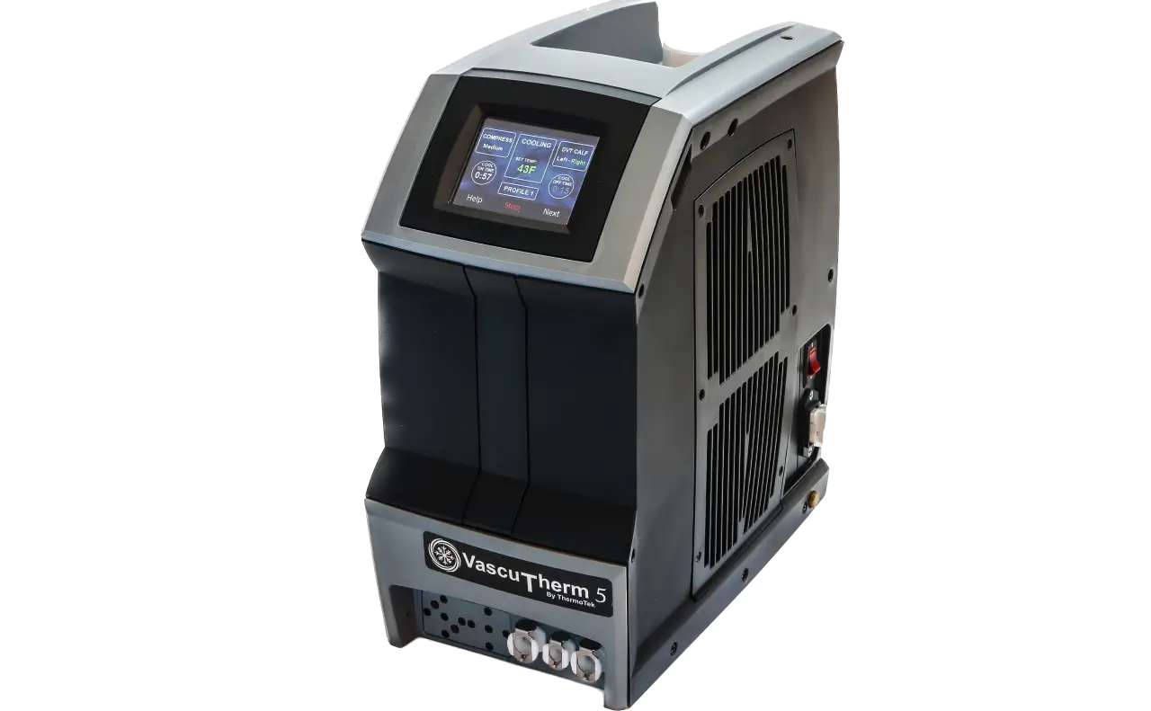 Our VascuTherm 5 is the leader in thermal and compression therapy.
